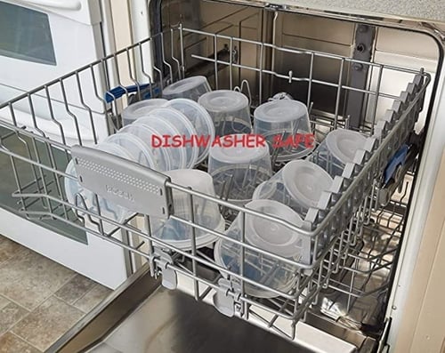 وعاء بلاستيك دائري للميكروويف بغطاء شفاف -10 أنز/...