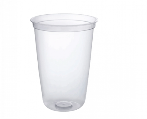 اكواب بلاستيك شفافة بقاعدة منحنية 14 أنز / العدد 5...