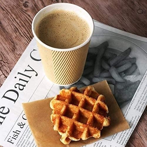 أكواب ورقية صحاري مموجة بدون غطاء 3 طبقات - 7 أنز/...