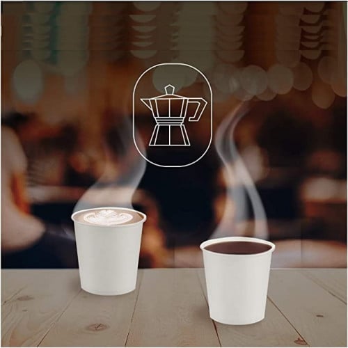 أكواب ورقية أبيض صفواء -3 أنز/ العدد 100 كوب