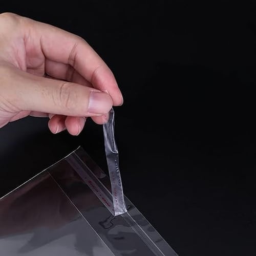 كيس بلاستيك شفاف للملابس اغلاق لاصق-30*45 سم/100 ك...