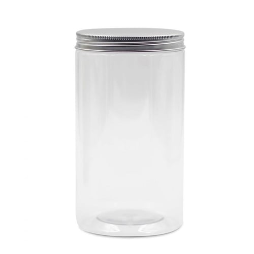 علبة بلاستيك بغطاء فضي لحفظ البهارات والتوابل حجم...