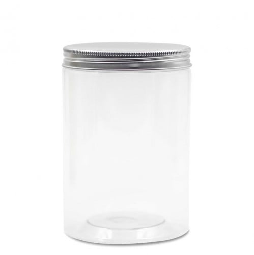 علبة بلاستيك بغطاء فضي لحفظ البهارات والتوابل حجم...