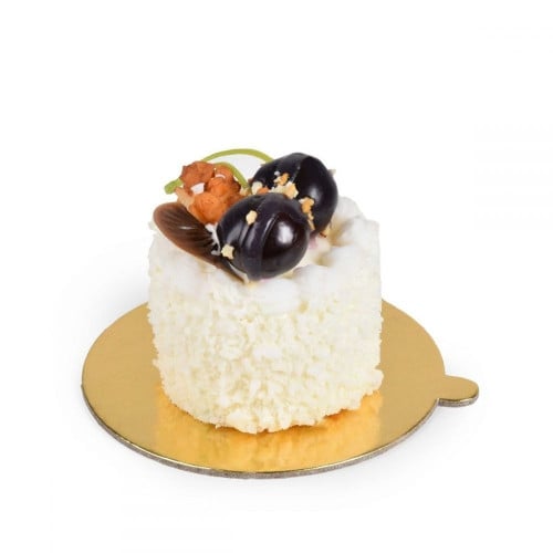 قاعدة كيك دائري ذهبي واسود-10 سم/العدد 40 قاعدة