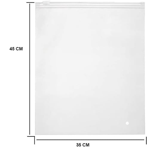 كيس بلاستيك شفاف للتخزين والشحن بسحاب -35*45سم/50...