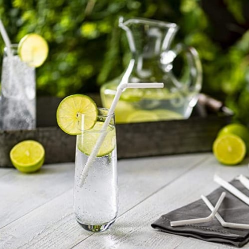 مصاص مثني شفاف مغلف -6مم/ العدد 250 مصاص