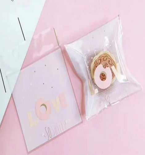 كيس شفاف للكوكيز والحلويات "10*10سم/100كيس