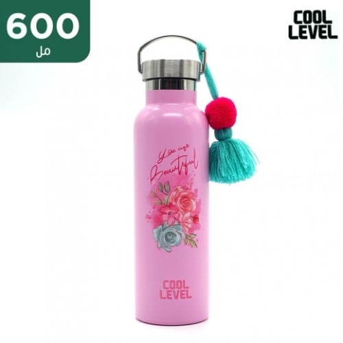 زمزمية COOL LEVEL ستيل 600 مل