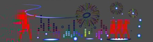 لوح الاضائة الراقص على أنغام الموسيقا للسيارة
