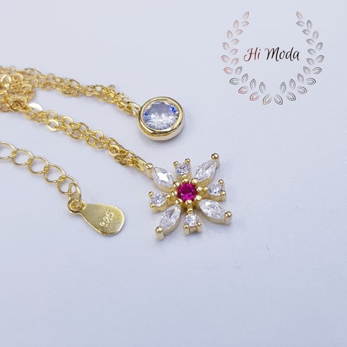 تشوكر فضة دورين لون ذهبي