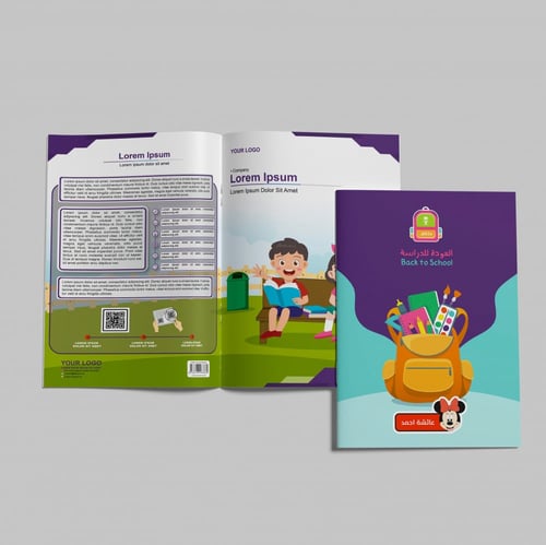 ملصقات أسماء ديزني الملونة بشخصيات مرحة