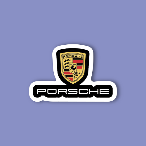 ستيكر لابتوب - شعار بورش