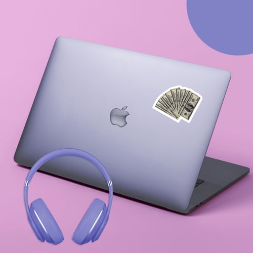 ستيكر لابتوب (دولارات)