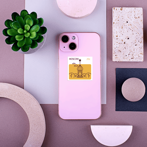 استكر جوال ( طابع موسكو - روسيا)