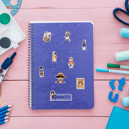 ملصق اسم (لوفي - ون بيس )