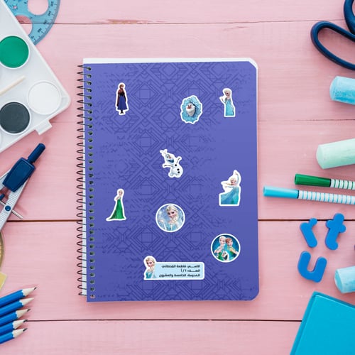 ملصقات اسماء للكتب (اميرة الثلج)