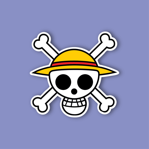 استكر لابتوب (شعار القرصان لوفي)