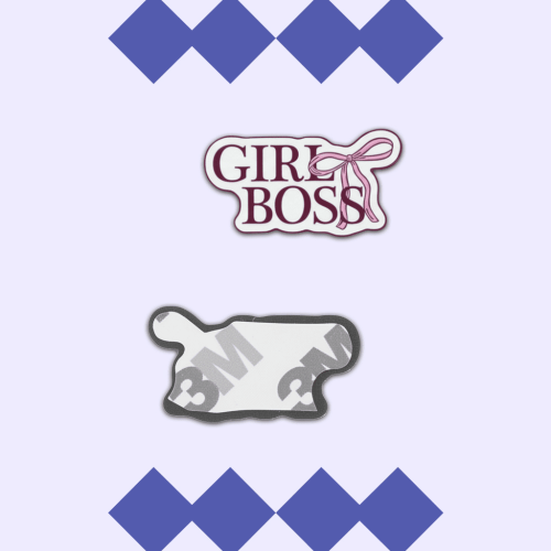 استيكر معدني - Girl Boss