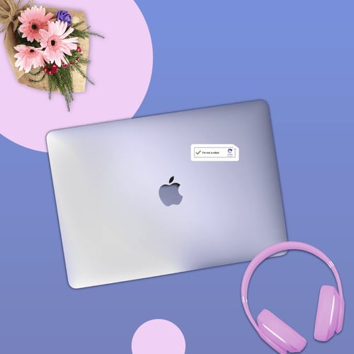 ستيكر لابتوب - I'm not a rebot