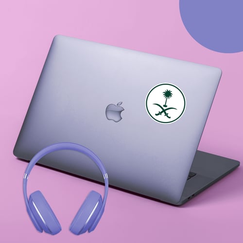 استكر لابتوب (سيفين ونخله دائري-3)