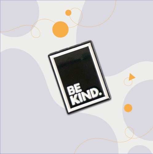 بروش "be kind" اسود