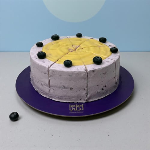 كيك ليمون التوت