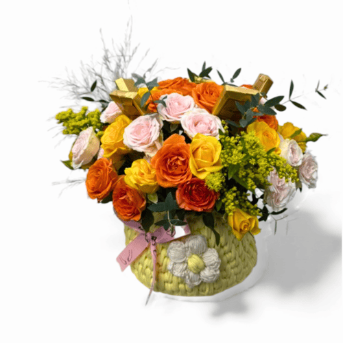 فازة الورد الصفراء