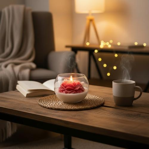 الشمعة الوردية