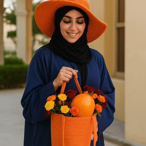 شنطة الصيف مع القبعة