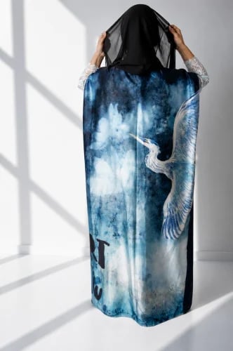 Blue abaya