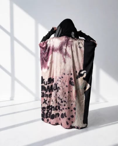Pink abaya