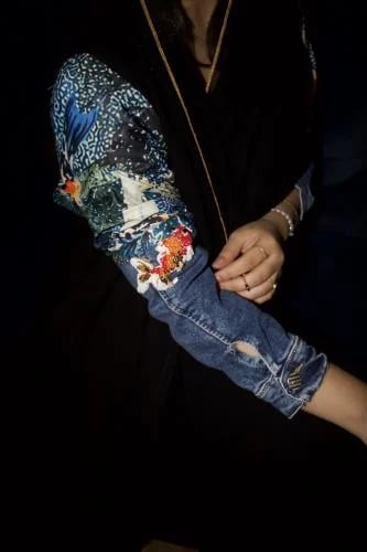Orange denim