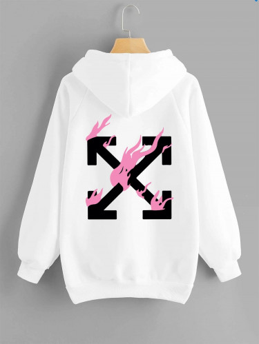 هودي- off white بالشعلة
