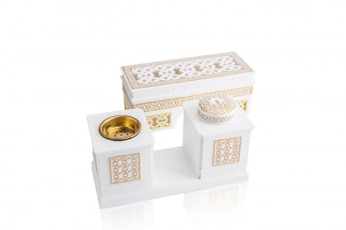 مبخرة قوس النصر (أبيض)