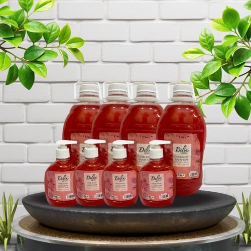 كرتون صابون اليد 2.7 لتر 4 حبة + 300 مل 4 حبات هدي...