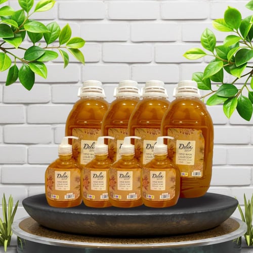 كرتون صابون اليد 2.7 لتر 4 حبة + 300 مل 4 حبات هدي...