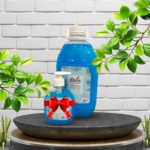 كرتون صابون اليد 2.7 لتر 4 حبة + 300 مل 4 حبات هدي...