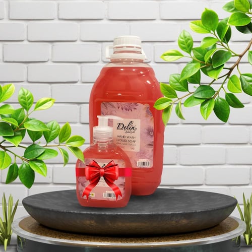 كرتون صابون اليد 2.7 لتر 4 حبة + 300 مل 4 حبات هدي...