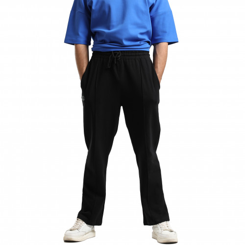 بنطال أوفر سايز أسود قطن