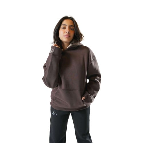 هودي أوفر سايز بني كستنائي