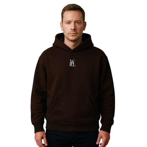 هودي أوفر سايز بني كستنائي