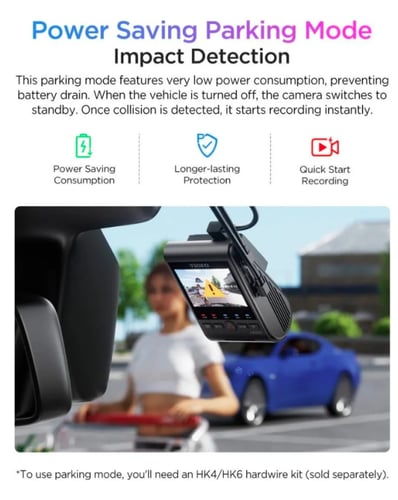 كاميرا سيارة داش كام VIOFO امامية بدقة 4K وخلفية و...