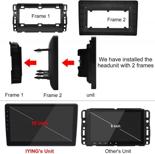 فريم شاشة سيارة يوكن 2007-2014 نظام اندرويد (شاشة...