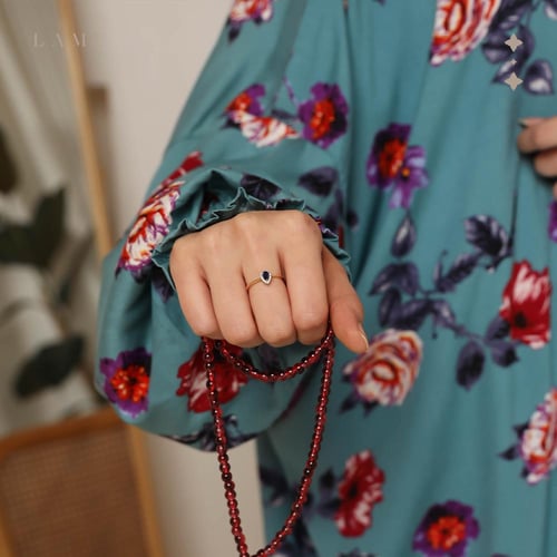 شرشف صلاة مشجر تركواز