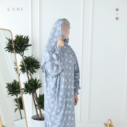 شرشف صلاة مشجر رمادي