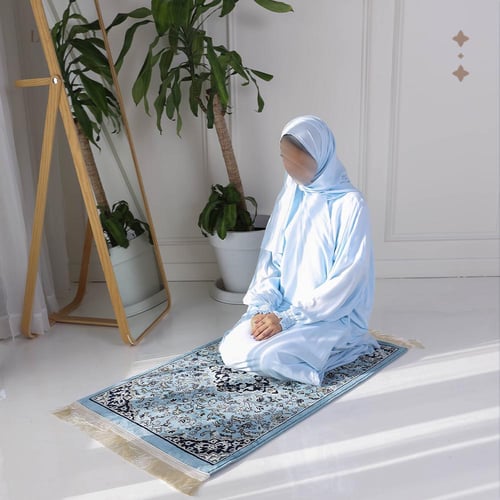 طقم شرشف صلاة - سماوي فاتح