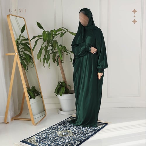 طقم شرشف صلاة - زيتي