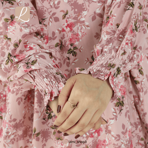 شرشف صلاة مشجر وردي