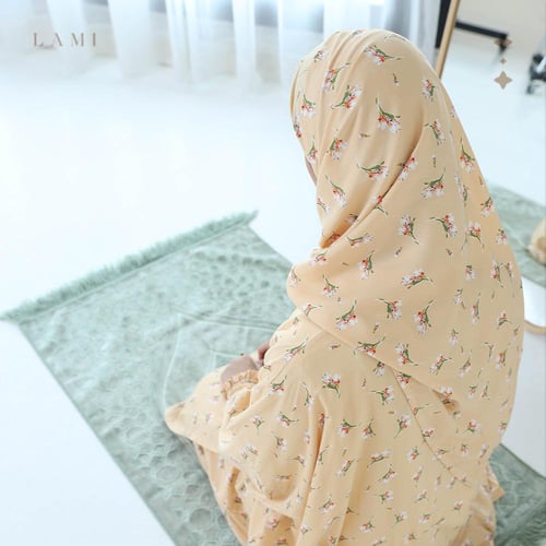 طقم شرشف صلاة مشجر - بيج