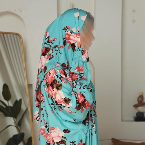 شرشف صلاة مشجر تركواز